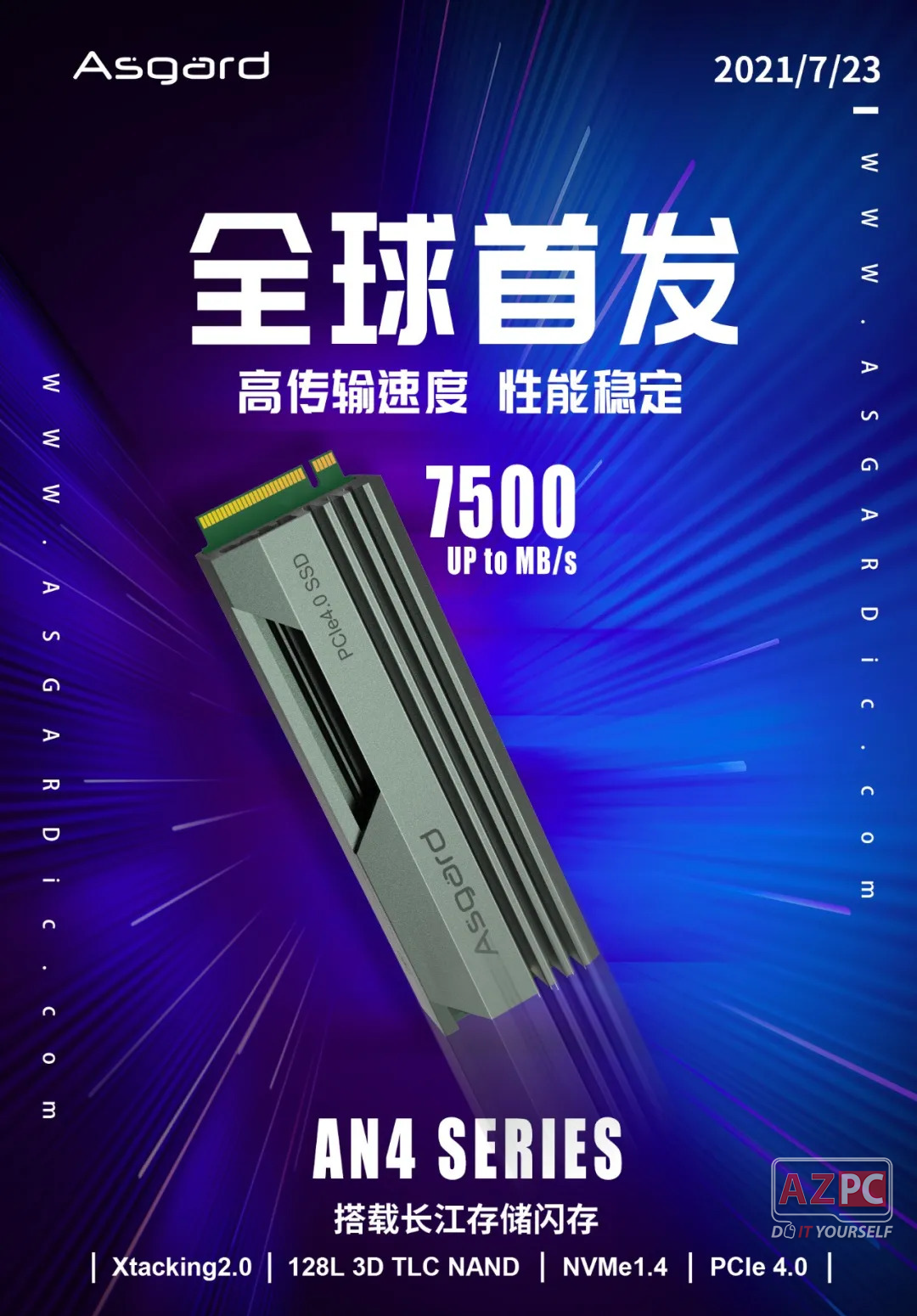 Asgard SSD PCIe 4.0 AN4