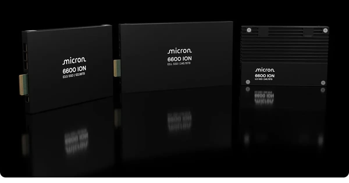 Micron 6600 ION 245TB: SSD EDSFF E3.L thay thế ổ cứng Warm Tier, tiết kiệm 921 MWh/năm